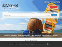 Tablet Screenshot of bizmarket.com.ua